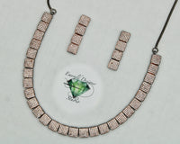 Cubic Zirconia Necklace Set - E394