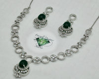 Cubic Zirconia Necklace Set - E803