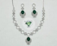 Cubic Zirconia Necklace Set - E803