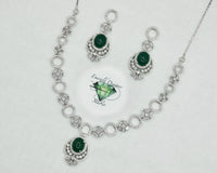 Cubic Zirconia Necklace Set - E803