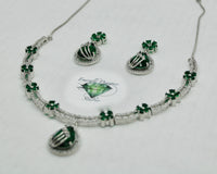 Pear-Cut Cubic Zirconia Necklace Set - E799