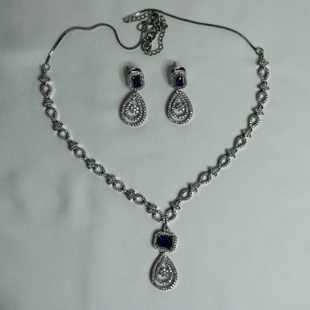 Cubic Zirconia Necklace Set - E829