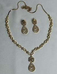 Cubic Zirconia Necklace Set - E829