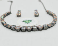 Cubic Zirconia Tennis Necklace Set - E792