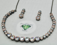 Cubic Zirconia Tennis Necklace Set - E792