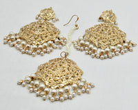 Hyderabadi Teeka Set With Faux Pearls - E1332