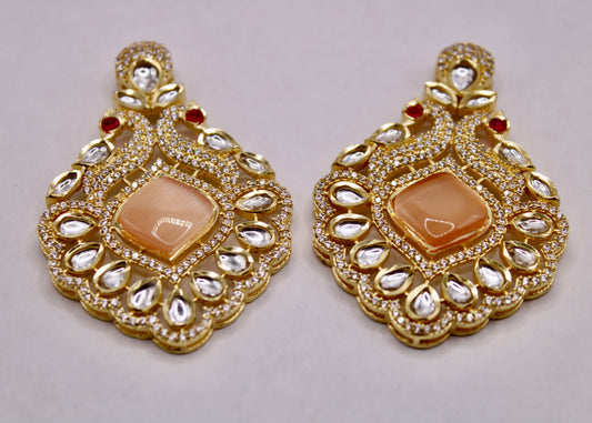 Kundan and Mona Lisa Earrings - E7092
