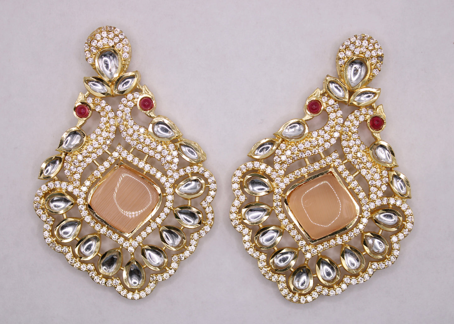 Kundan and Mona Lisa Earrings - E7092