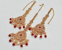 Polki and Bead Teeka Set - E1328