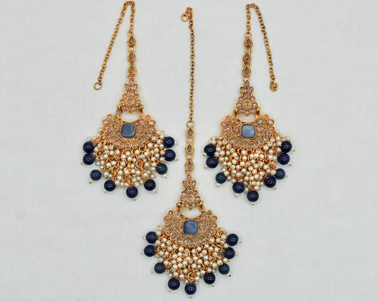 Gajra-Kundan Teeka Set - E1327