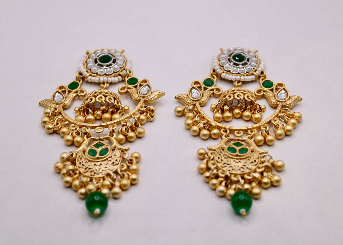 Oxidized Ghungroo Earrings - E7086