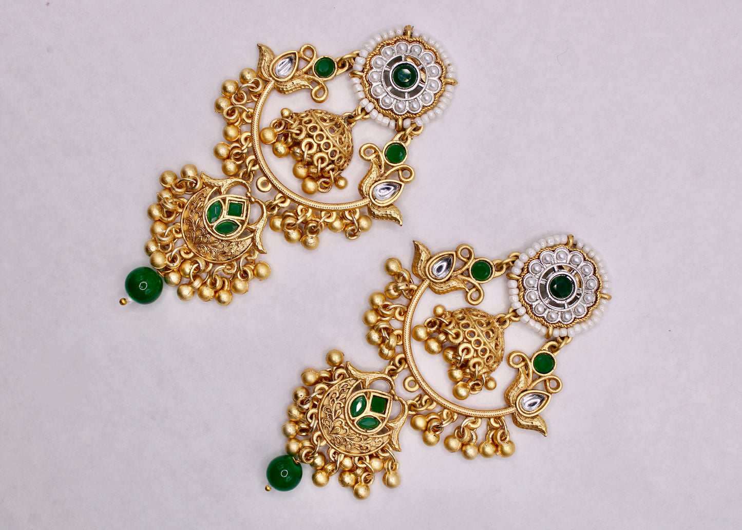 Oxidized Ghungroo Earrings - E7086