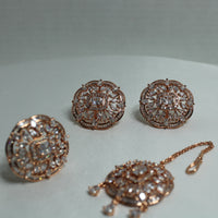 Cubic Zirconia Teeka Set - E835