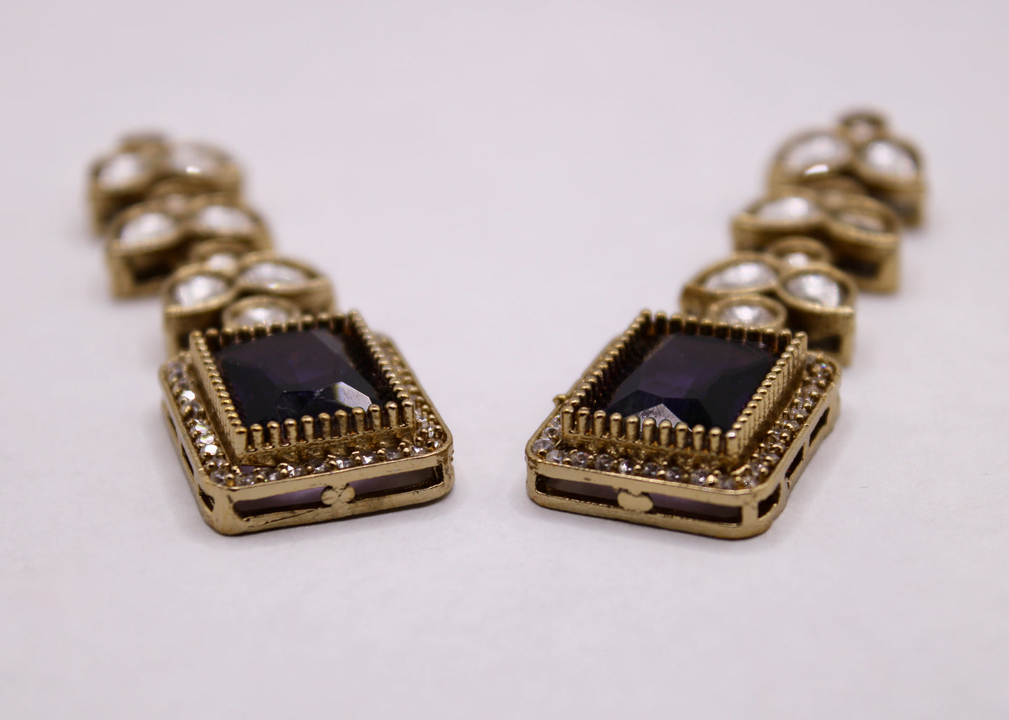 Mona Lisa and Kundan Earrings - E7084