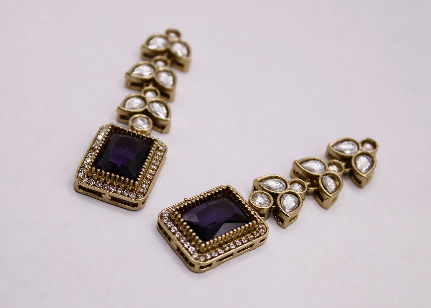 Mona Lisa and Kundan Earrings - E7084