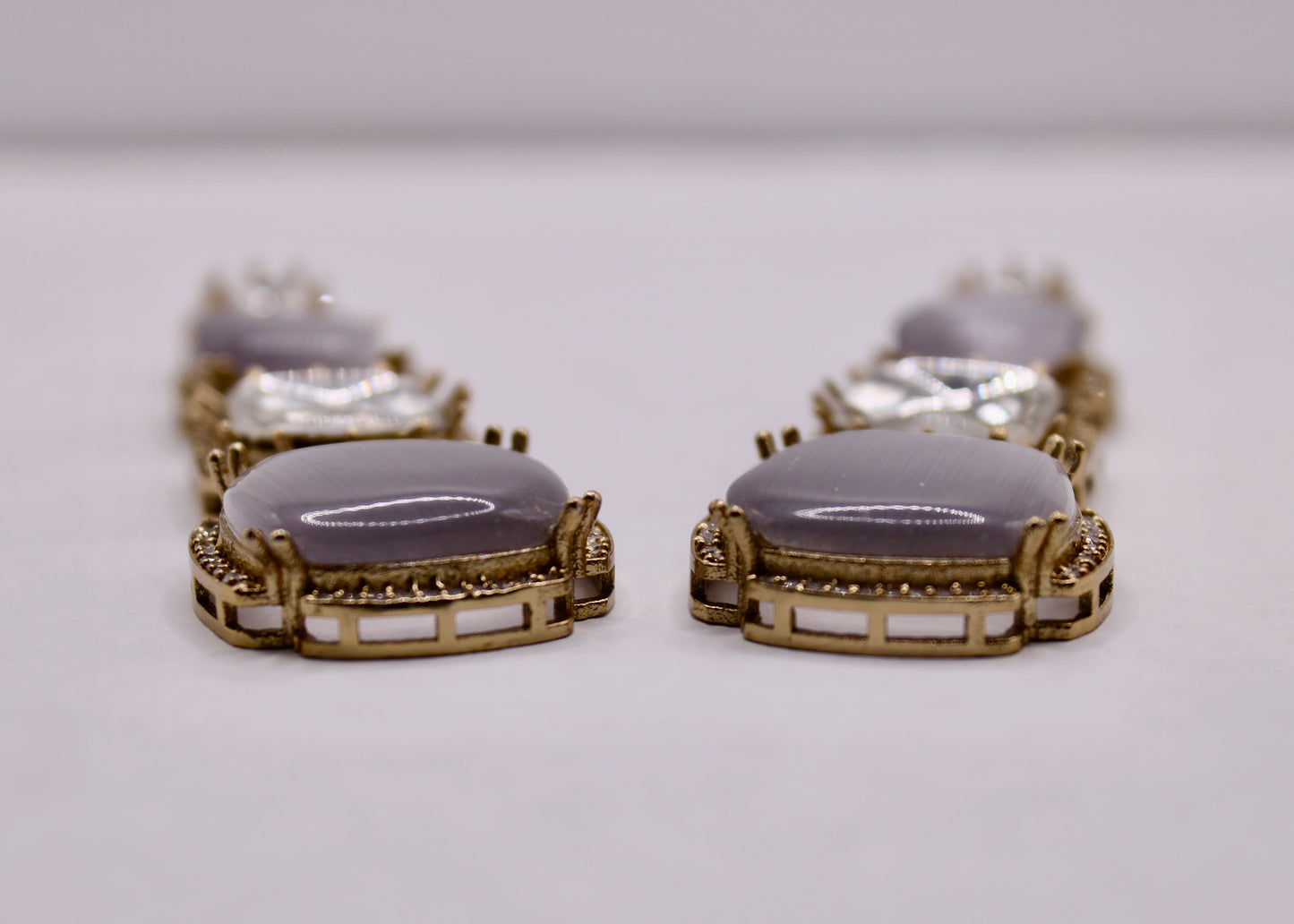 Mona Lisa and Kundan Earrings - E7083
