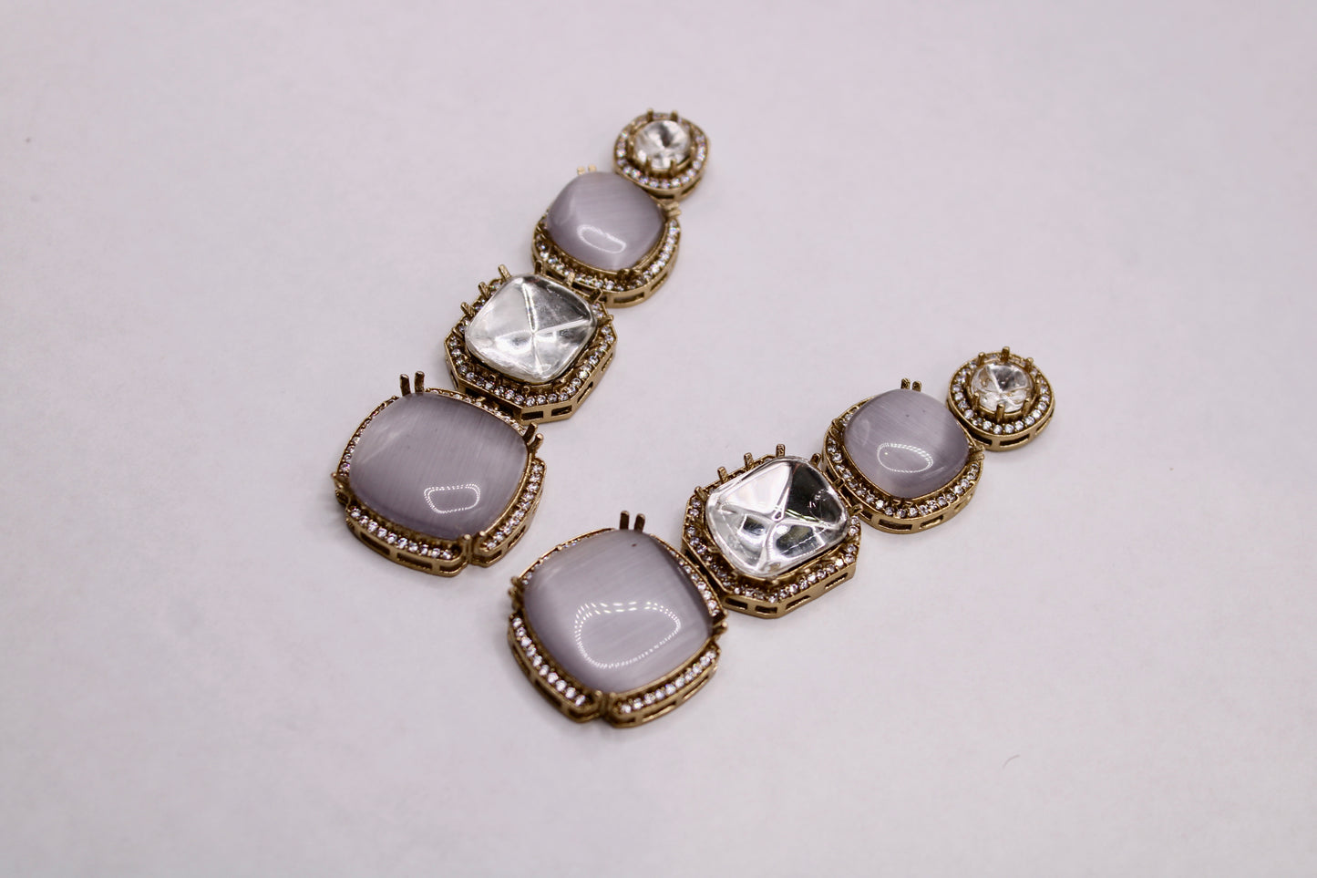 Mona Lisa and Kundan Earrings - E7083