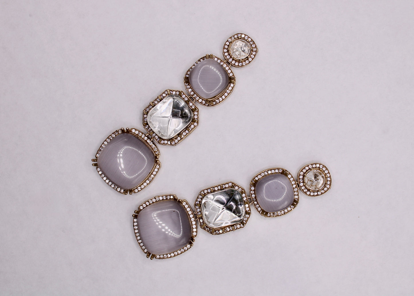 Mona Lisa and Kundan Earrings - E7083