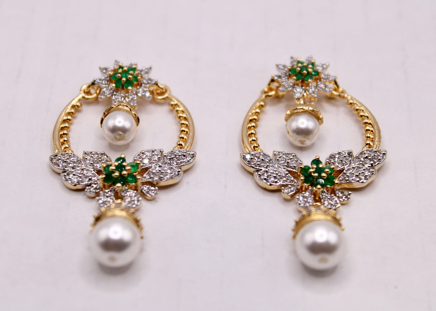 Cubic Zirconia Chaand Bali Earrings - E7079