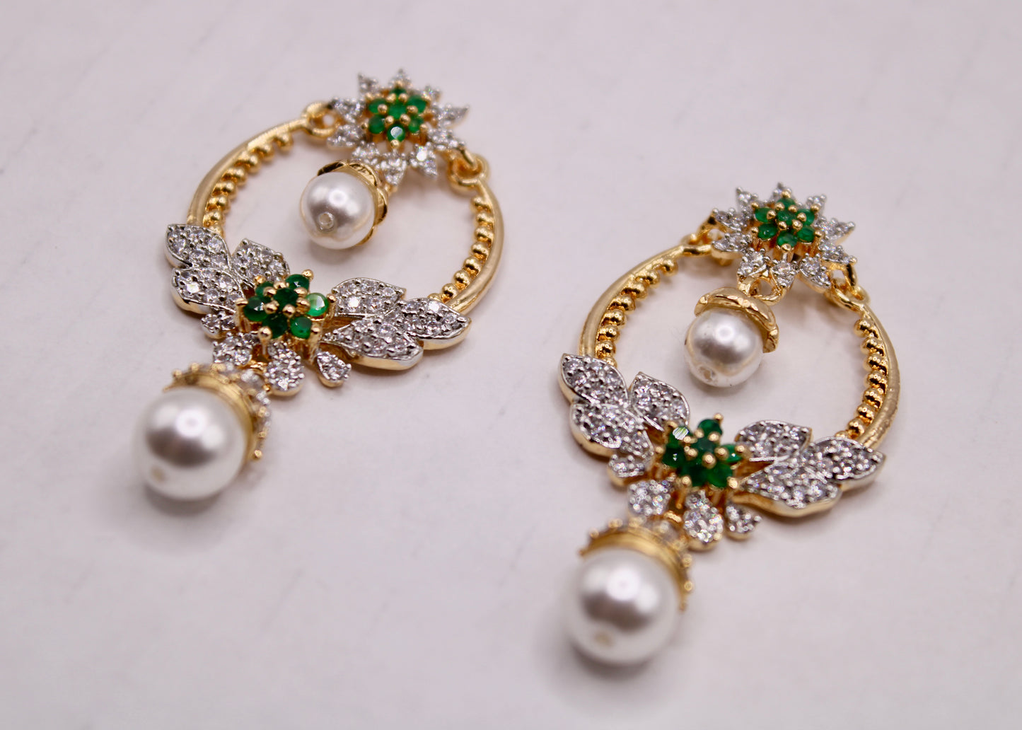 Cubic Zirconia Chaand Bali Earrings - E7079