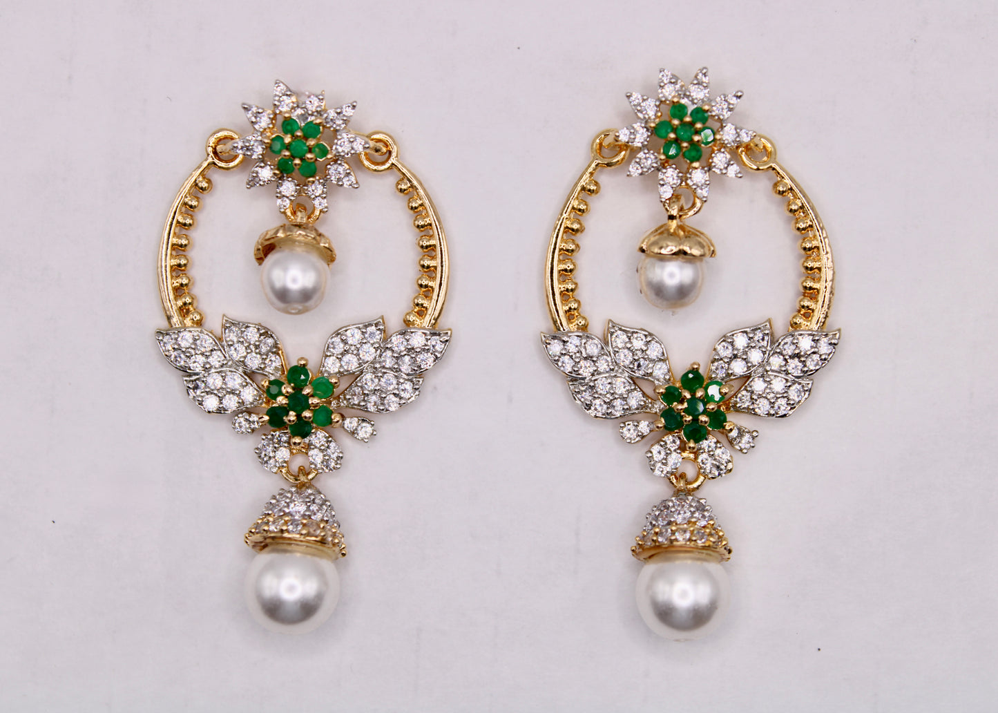 Cubic Zirconia Chaand Bali Earrings - E7079