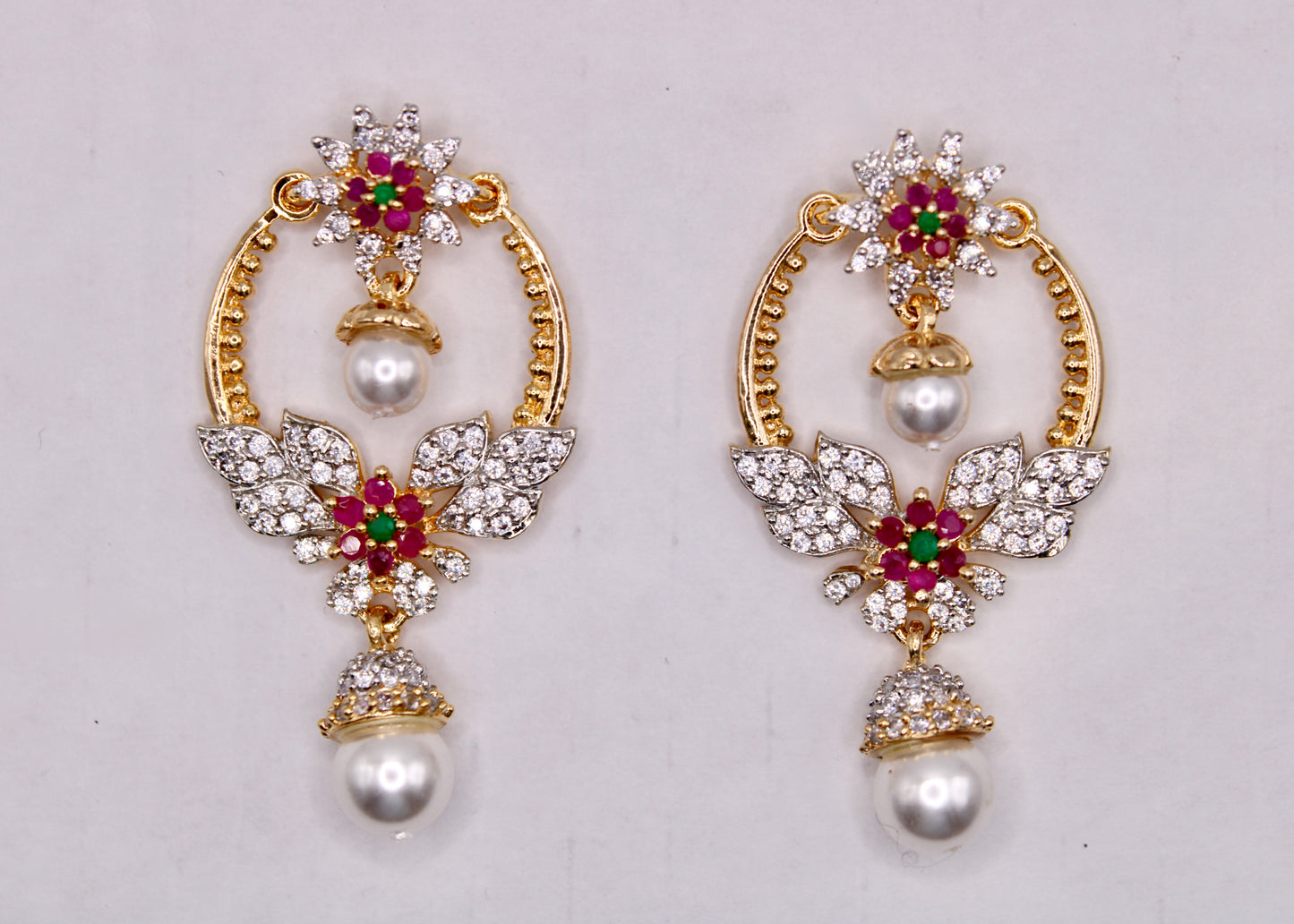 Cubic Zirconia Chaand Bali Earrings - E7079