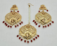 Faux Pearl Punjabi Teeka Set - E834