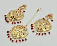 Faux Pearl Punjabi Teeka Set - E834