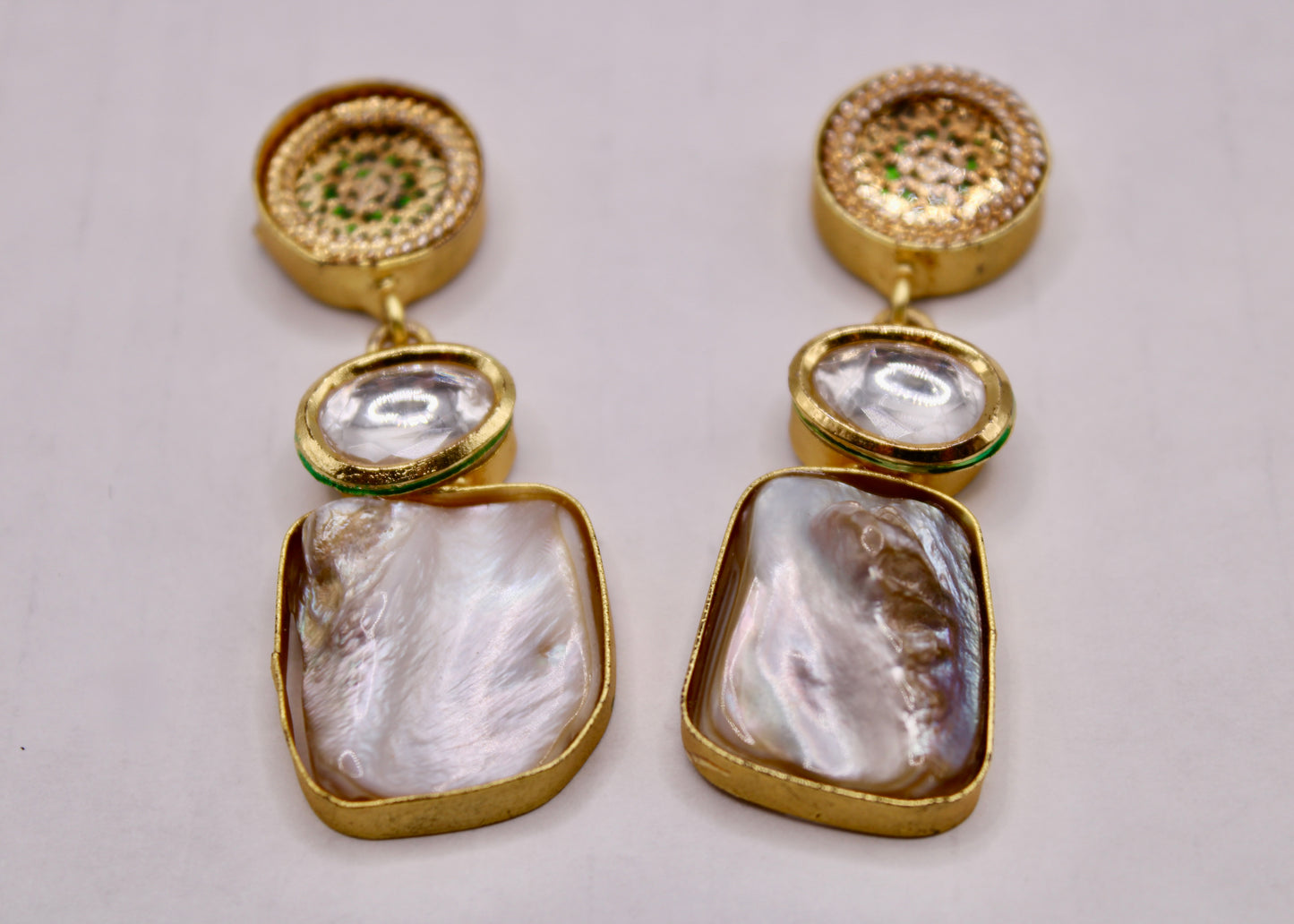 Kundan Uncut Earrings - E7073