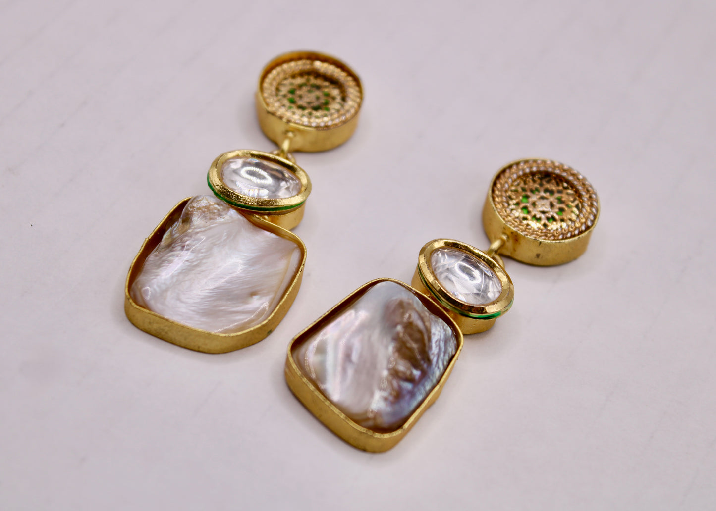 Kundan Uncut Earrings - E7073