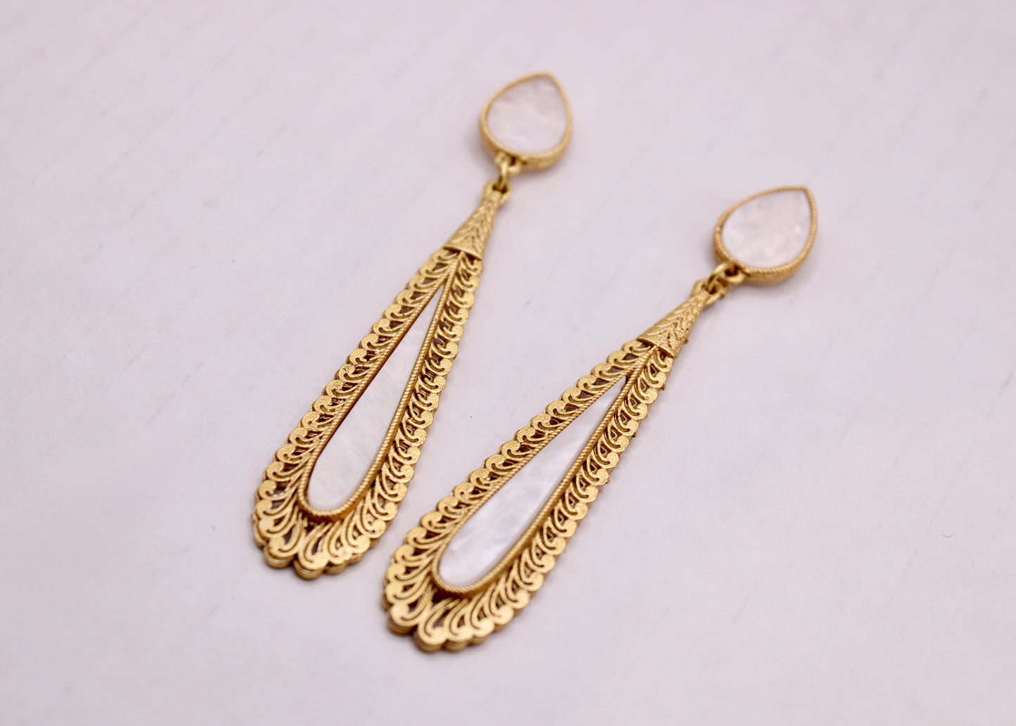 Matte Faux Opal Earrings - E7071
