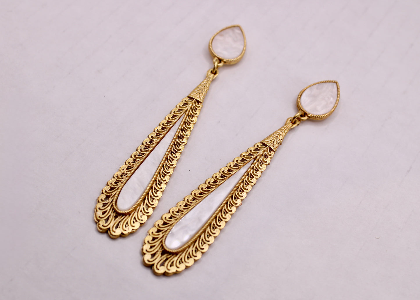 Matte Faux Opal Earrings - E7071