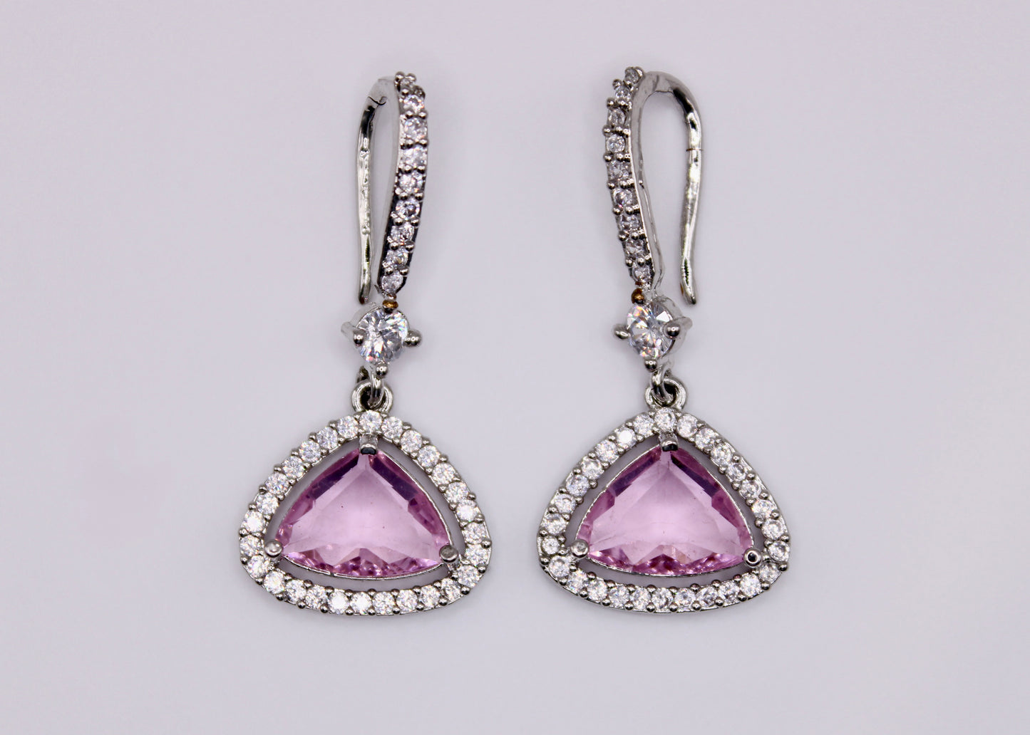 Cubic Zirconia Drop Earrings - E7070