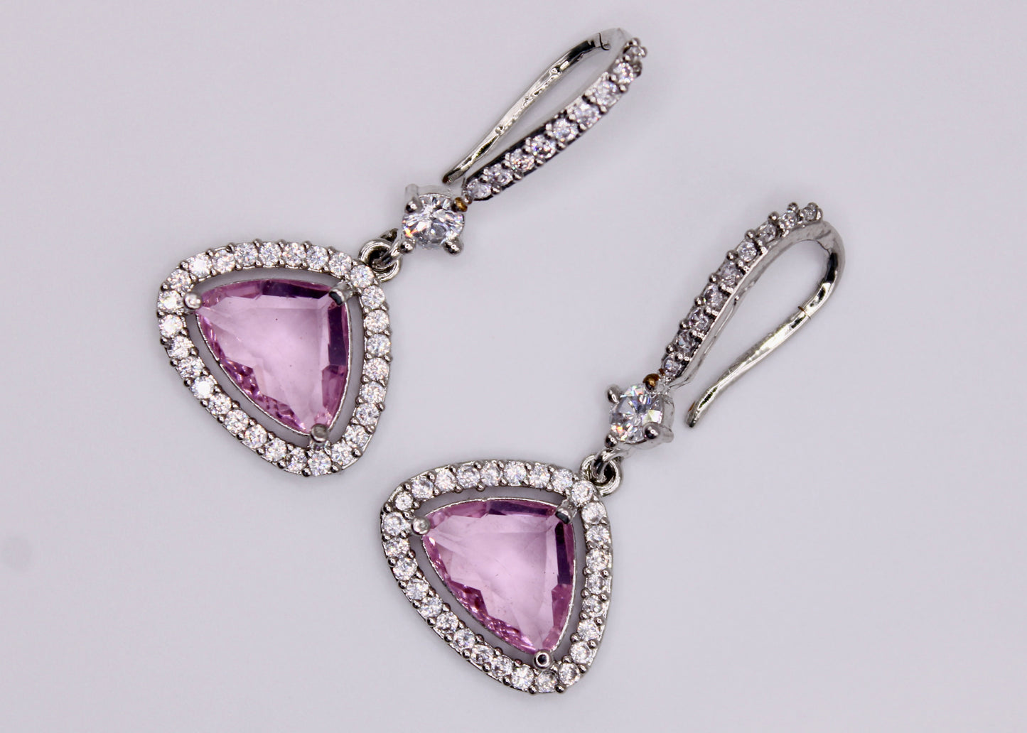 Cubic Zirconia Drop Earrings - E7070