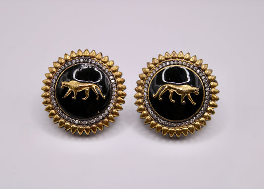 Meena and Cubic Zirconia Stud Earrings - E7068