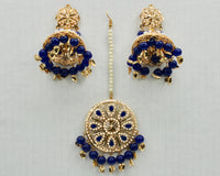 Faux Pearl Punjabi Teeka Set - E778