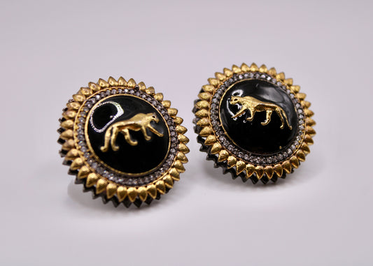 Meena and Cubic Zirconia Stud Earrings - E7068