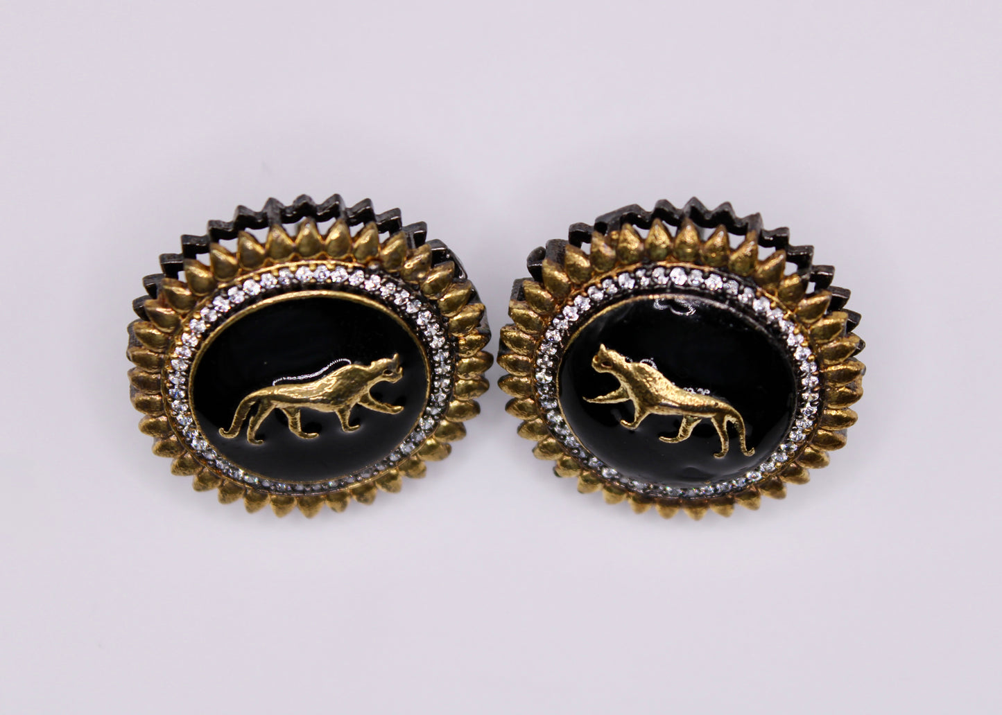 Meena and Cubic Zirconia Stud Earrings - E7068