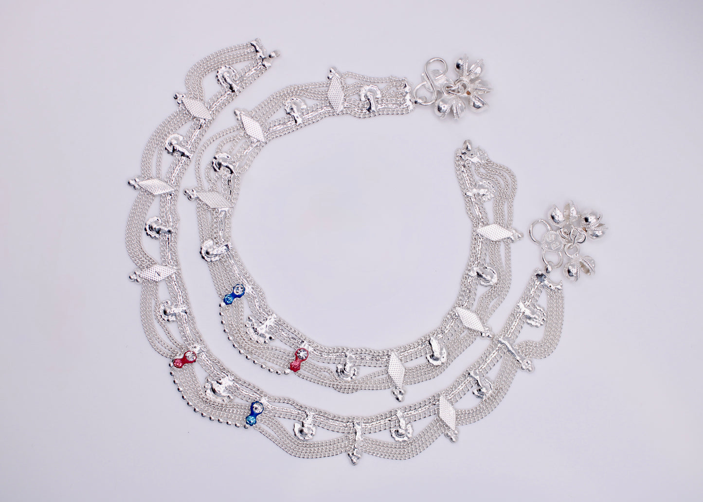 Traditional Indian Layered Anklet - E7067