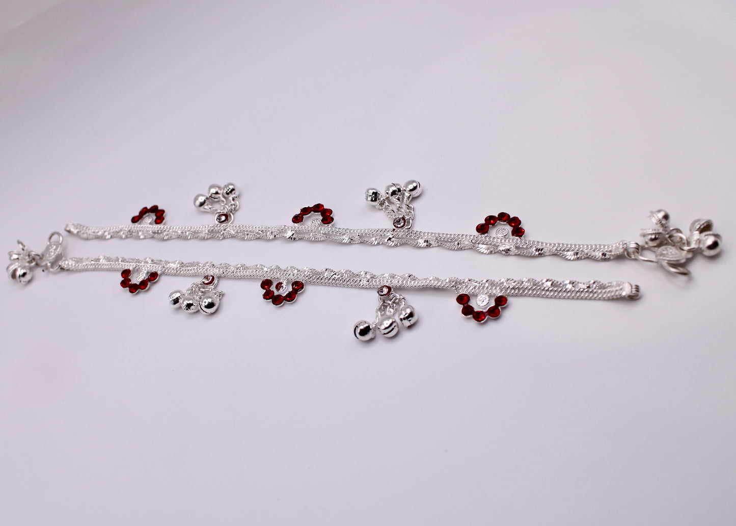 Floral Cubic Zirconia Anklet - E7066