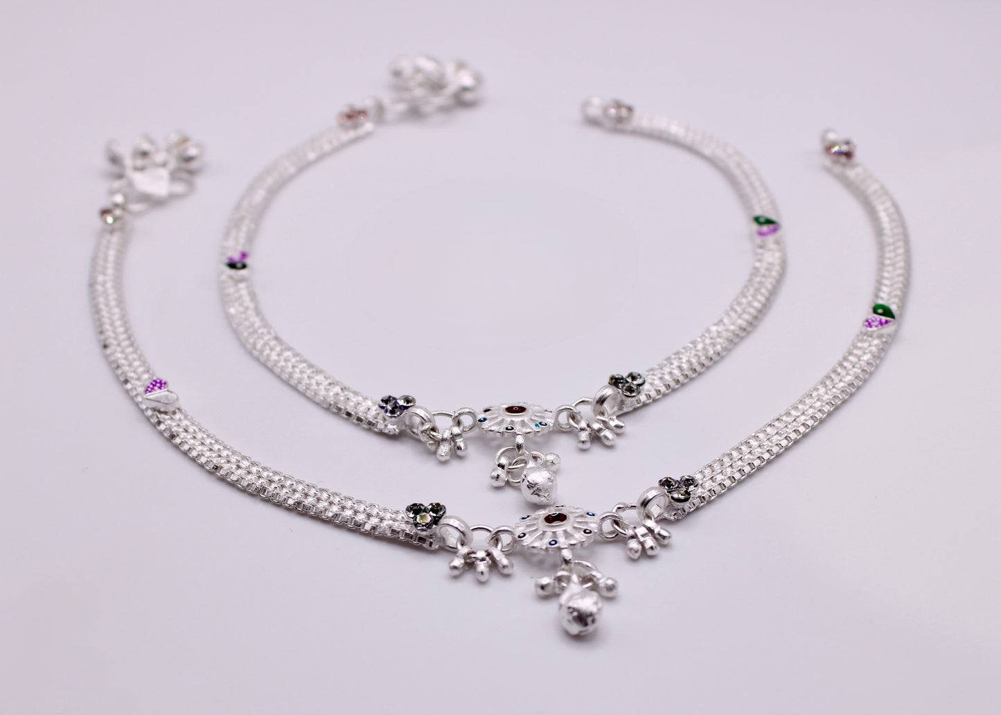 Minimalist Heart Appliqué Anklet - E7065