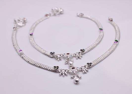 Minimalist Heart Appliqué Anklet - E7065
