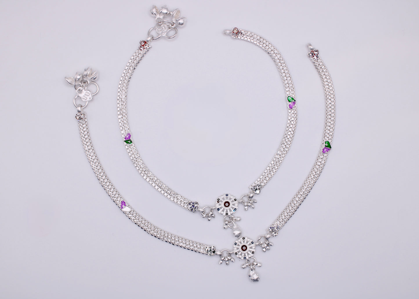 Minimalist Heart Appliqué Anklet - E7065