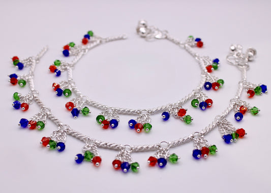 Faux Crystal Anklets - E7063