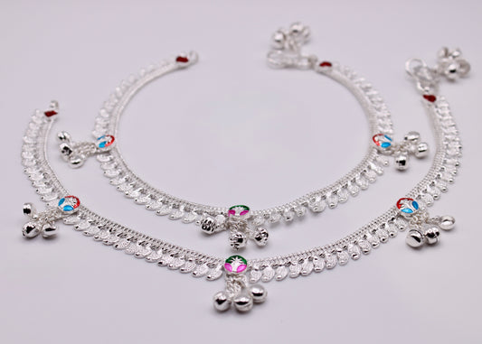 Hand-Painted Ghungroo Anklet - E7060