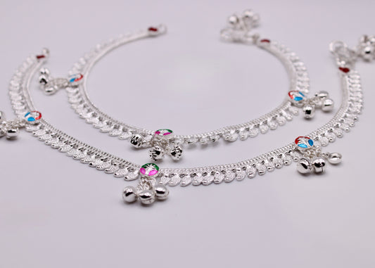 Hand-Painted Ghungroo Anklet - E7060