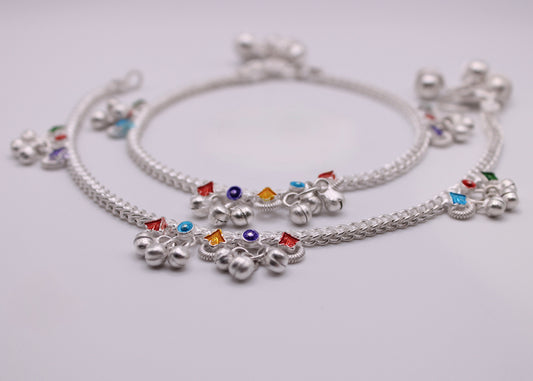 Hand-Painted Ghungroo Anklet - E7057