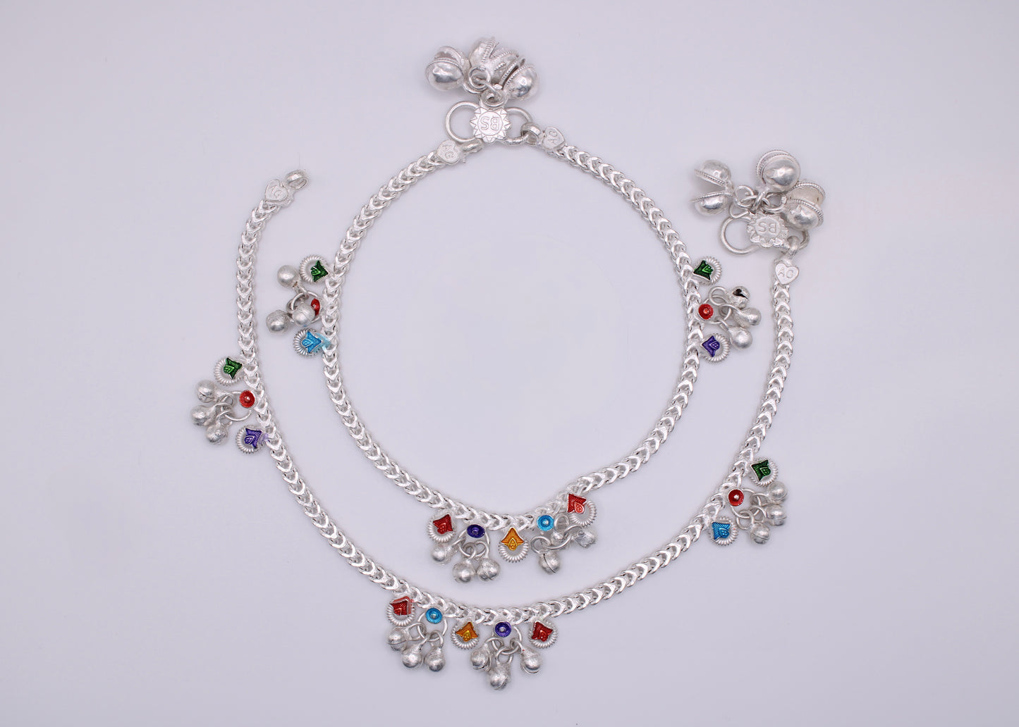 Hand-Painted Ghungroo Anklet - E7057