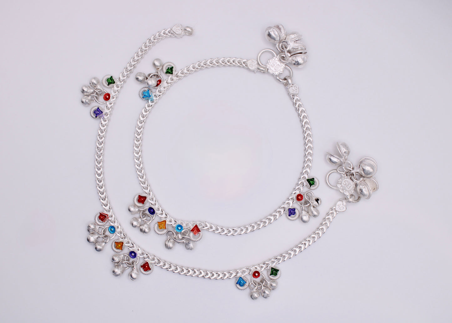 Hand-Painted Ghungroo Anklet - E7057