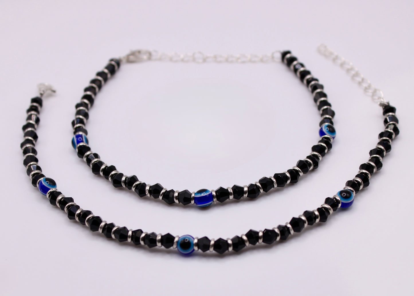 Eye Motif Crystal Bead Anklet - E7056